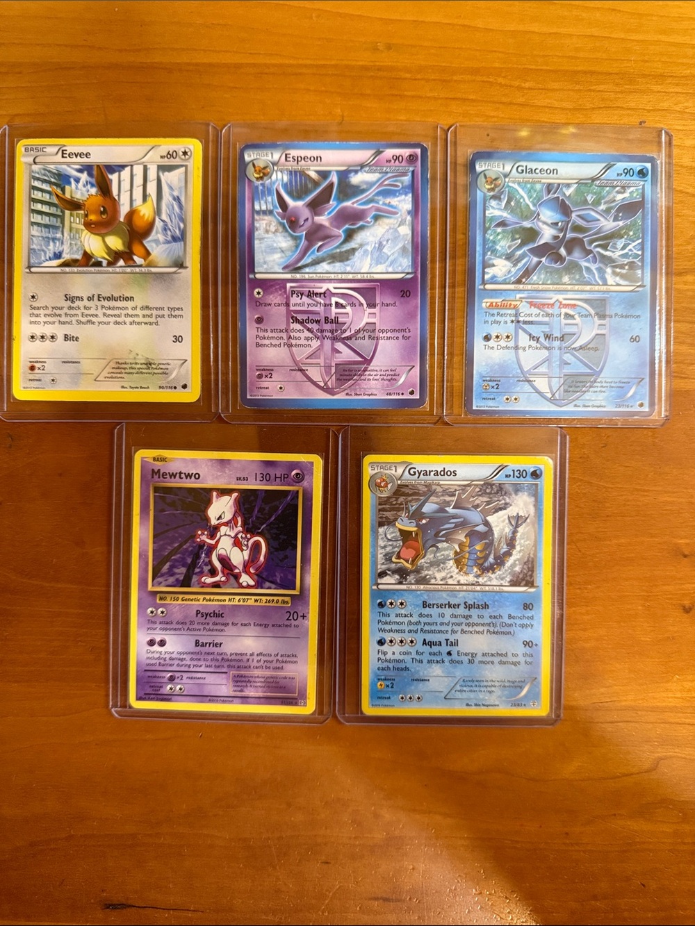 Pokemon Trading Card Lot with Yellow, Purple, Blue Cards